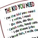 The kid you need - a fun rap activity