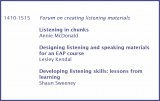 Listening in Chunks - hancockmcdonald.com/talks/listening-chunks