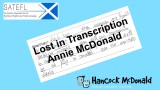 Lost in Transcription - hancockmcdonald.com/node/610/edit